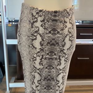 NWT Mikey & Joey snakeskin print skirt